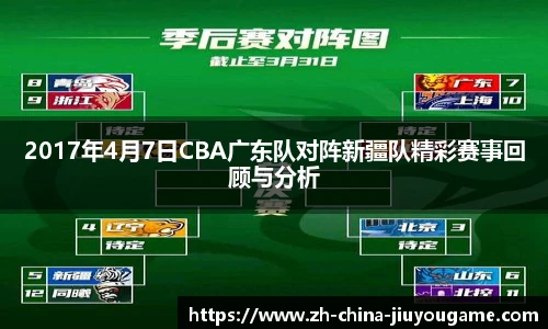 2017年4月7日CBA广东队对阵新疆队精彩赛事回顾与分析